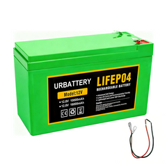 12V 10Ah / 16Ah Litium LiFePO4 djupcykelbatteri, 2000+ cykler uppladdningsbart batteri för sol-/vindkraft, liten UPS, belysning, Power Wheels, fiskesökare med mera, inbyggd 10A BMS