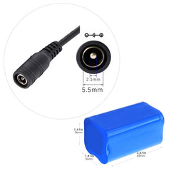 Ladattava 14,8 V 18650 Li-ion -akkupaketti (4S1P, 2600–3200 mAh) sisäänrakennetulla PCM-suojauksella, useilla liitinvaihtoehdoilla