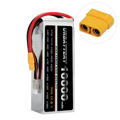 14,8V 4S 10.000mAh 25C Hochkapazitäts-LiPo-Akku - Max Endurance Softcase