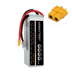 14.8V 4S 6000mAh 50C Hochkapazitäts-LiPo-Akkupack (XT60) - Profiqualität