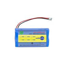3.7V 18650 Litiumbatteripaket 3000 ~ 6400MAH - 2P