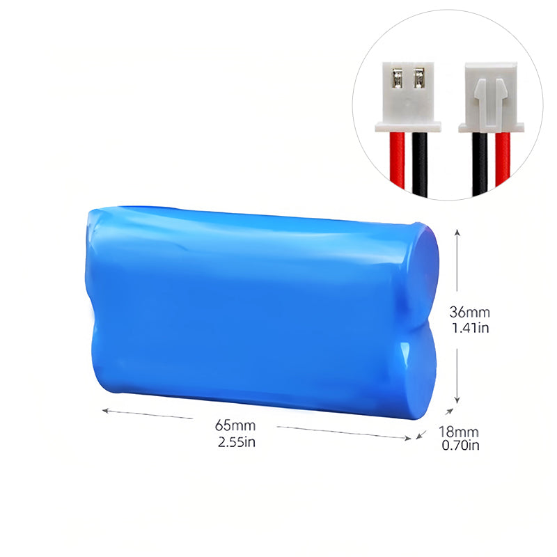 3.7V 18650 Litiumbatteripaket 3000 ~ 6400MAH - 2P