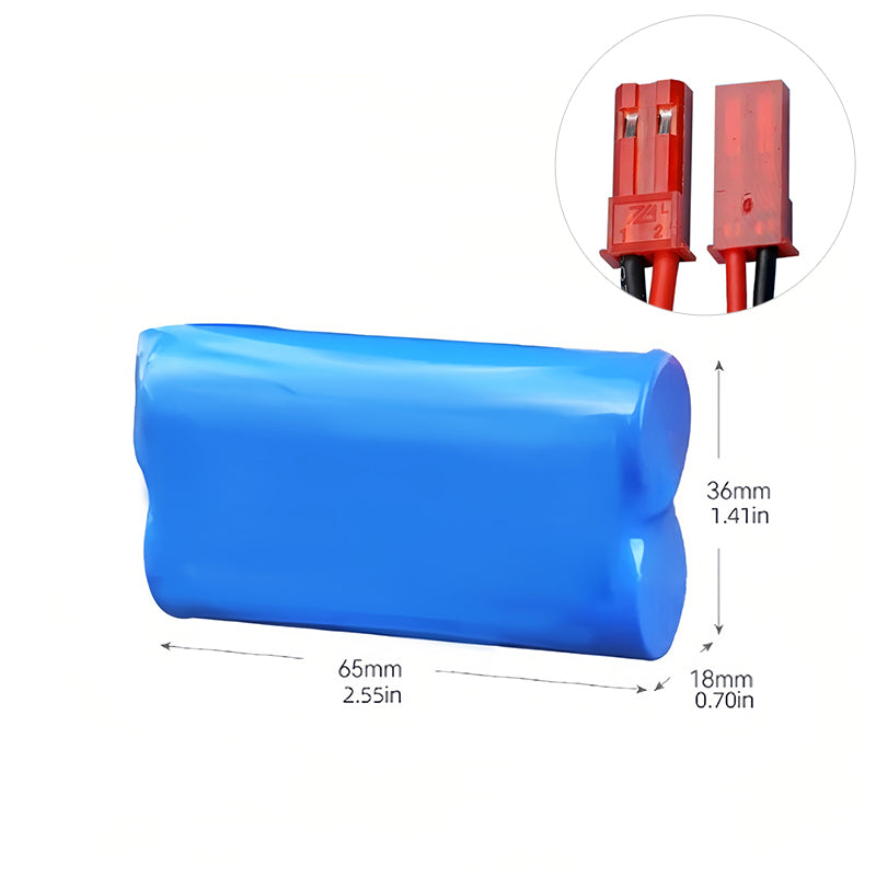 3.7V 18650 Litiumbatteripaket 3000 ~ 6400MAH - 2P