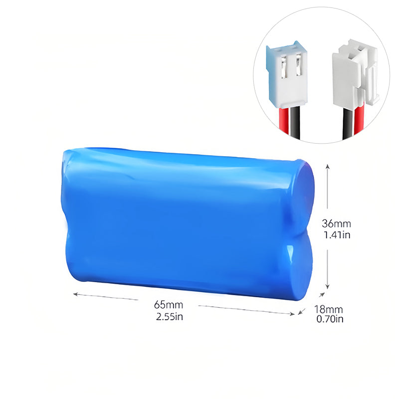 3.7V 18650 Litiumbatteripaket 3000 ~ 6400MAH - 2P