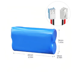 3.7V 18650 Litiumbatteripaket 3000 ~ 6400MAH - 2P