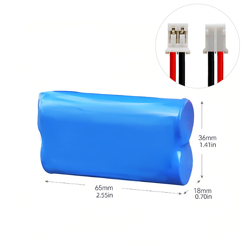 3.7V 18650 Litiumbatteripaket 3000 ~ 6400MAH - 2P