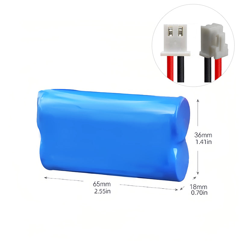 3.7V 18650 Litiumbatteripaket 3000 ~ 6400MAH - 2P