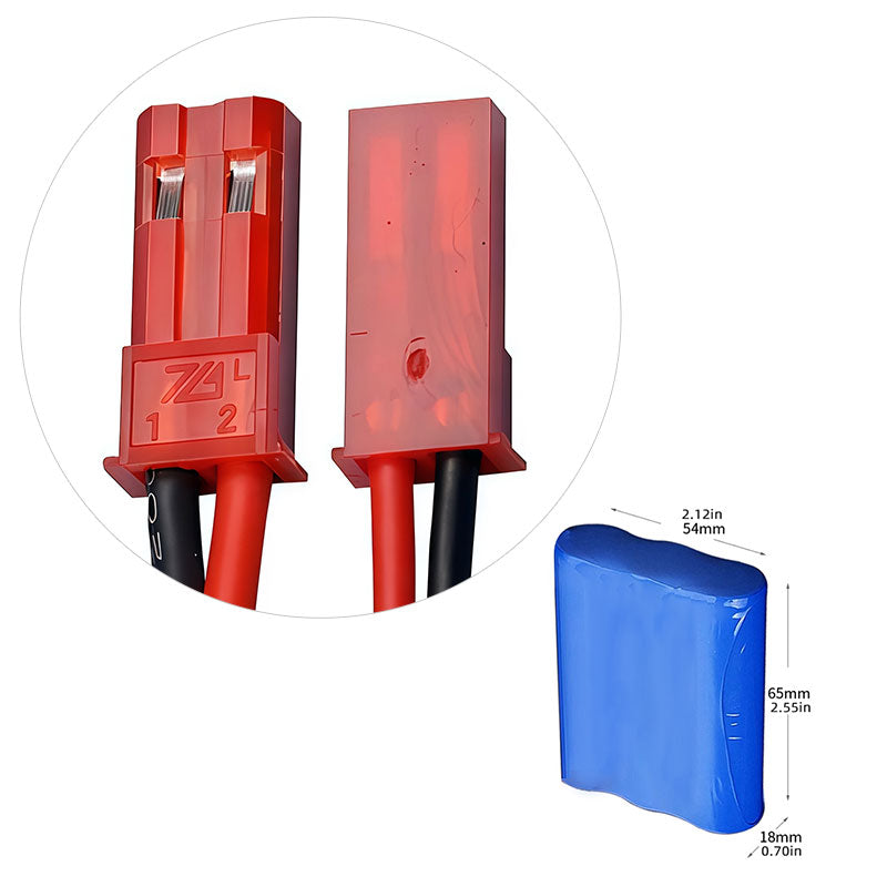 18650 1S3P 3.7V 9600mAh Li-ion baterie s BMS pro POS terminál a LED světla