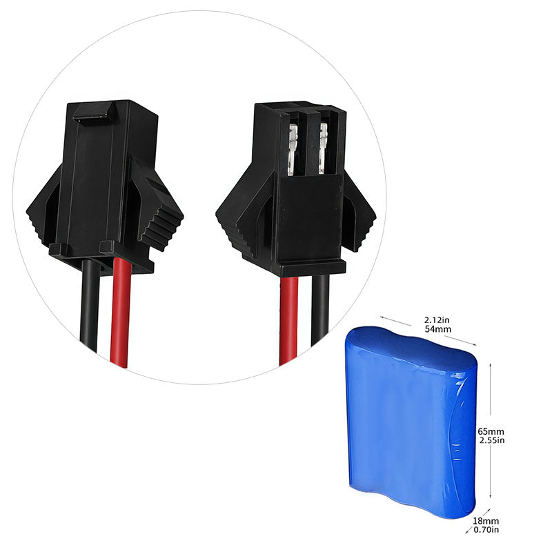 18650 1S3P 3.7V 9600mAh Li-ion baterie s BMS pro POS terminál a LED světla