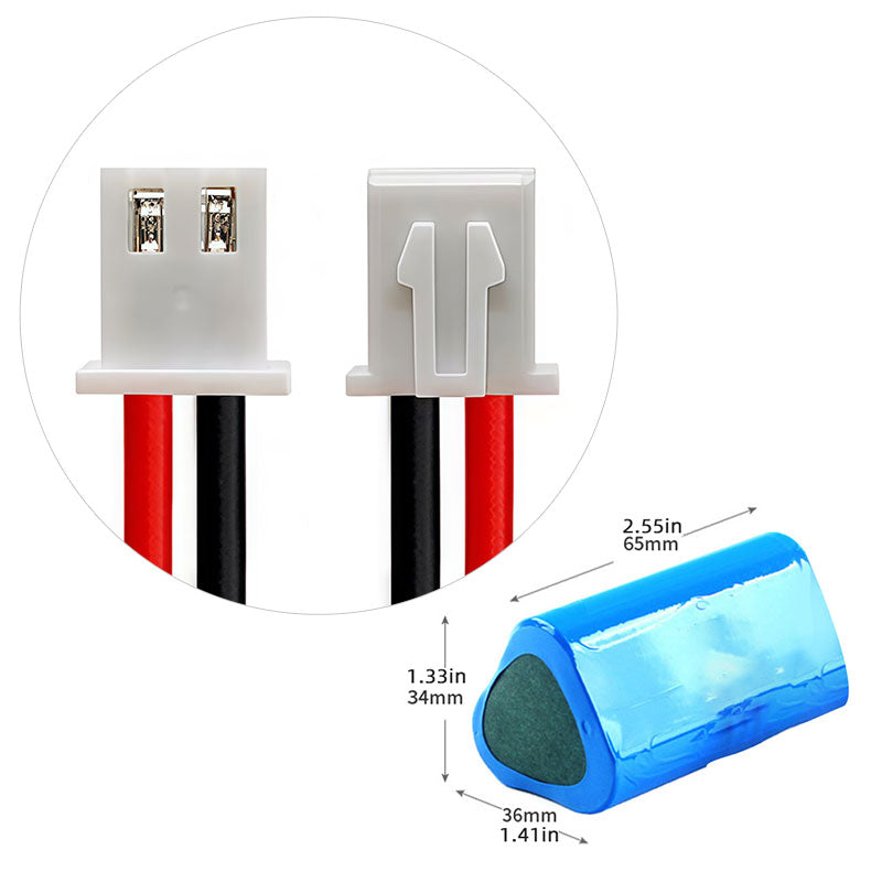 18650 1S3P 3.7V 9600mAh Li-ion baterie s BMS pro POS terminál a LED světla