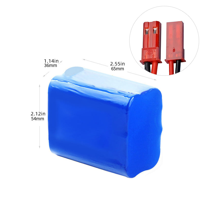 11,1 V 18650 3S2P 6400 mAh 18650 Lithium-Ionen Li-ion wiederaufladbarer Akku-Pack