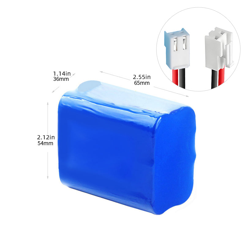 11,1 V 18650 3S2P 6400 mAh 18650 Lithium-Ionen Li-ion wiederaufladbarer Akku-Pack