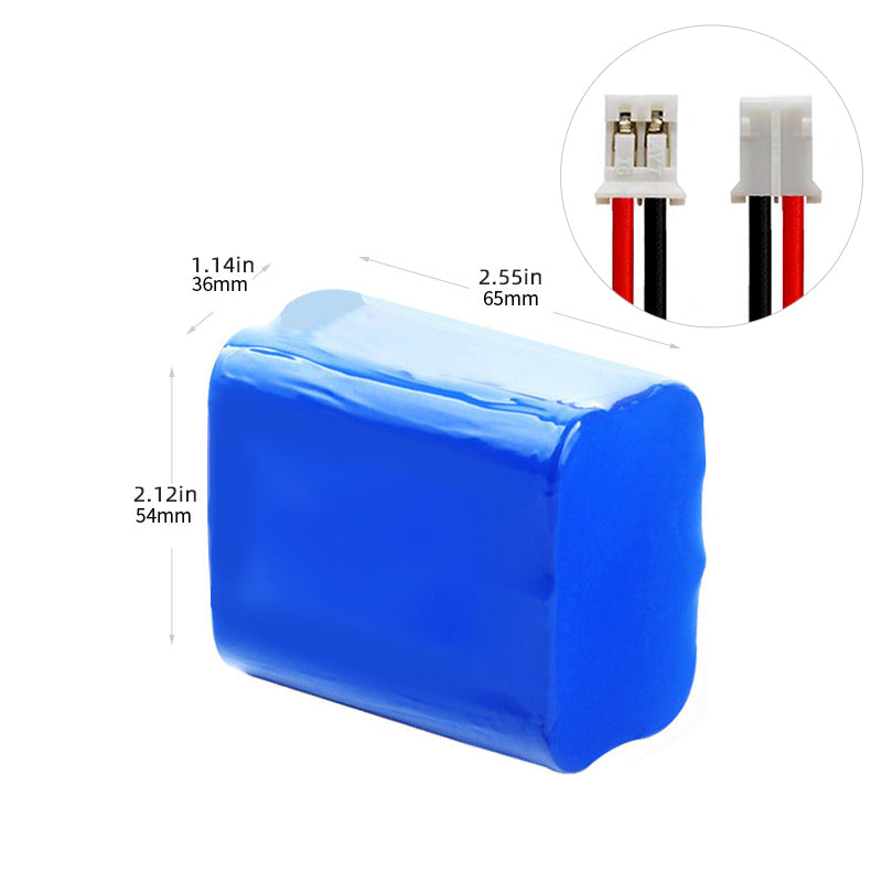 11,1 V 18650 3S2P 6400 mAh 18650 Lithium-Ionen Li-ion wiederaufladbarer Akku-Pack
