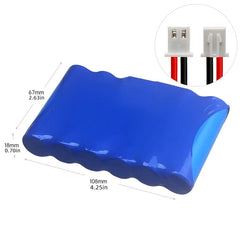 2S3P 7,4V 9600mAh 18650 Lithium-Ionen wiederaufladbare Batterie