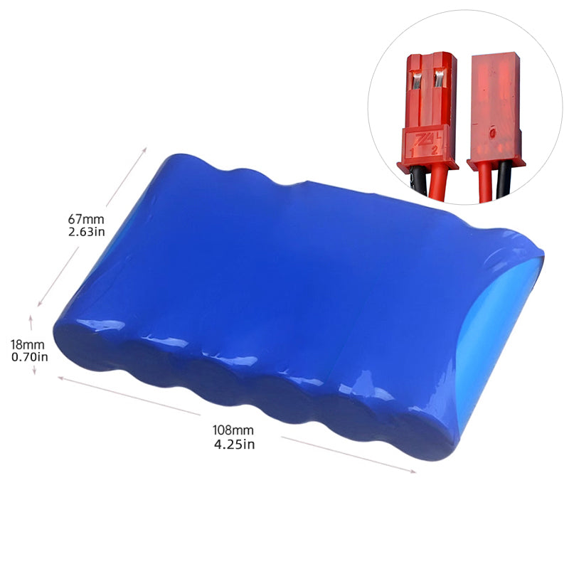 2S3P 7,4V 9600mAh 18650 Lithium-Ionen wiederaufladbare Batterie