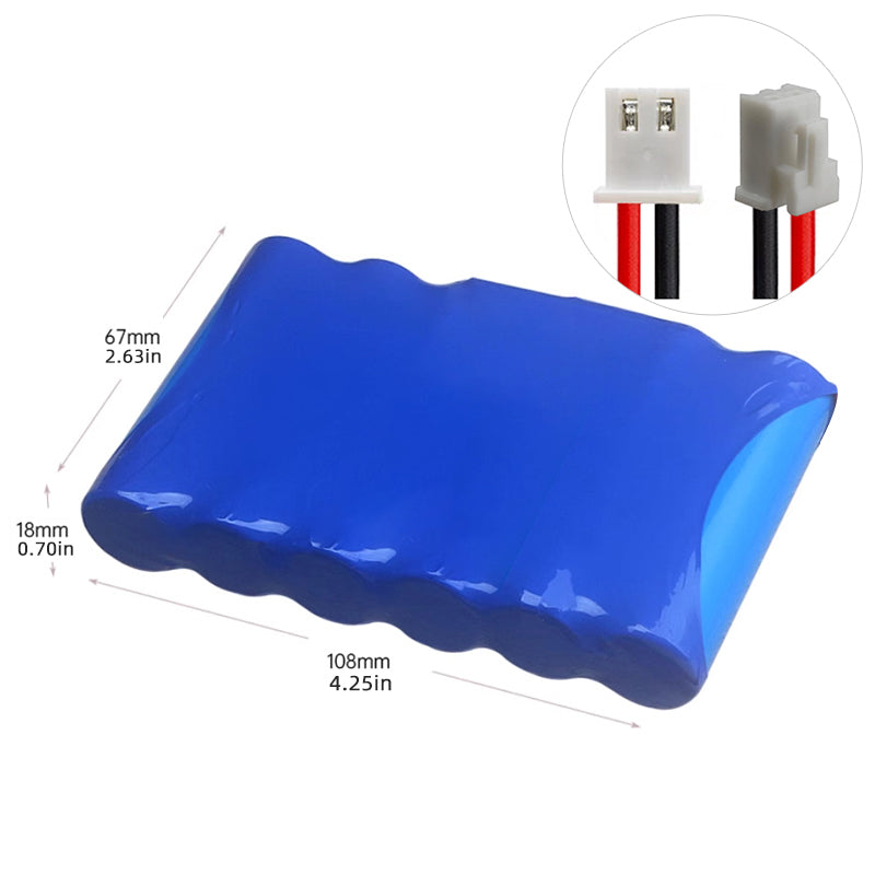 2S3P 7,4V 9600mAh 18650 Lithium-Ionen wiederaufladbare Batterie