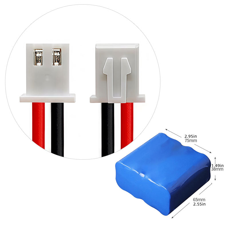 Lithiumová baterie 18650 7,4 V velkokapacitní bateriový pack 8,4 V přenosná lampa čtyři paralelně dva v sérii 8 článků určený pro Bluetooth audio