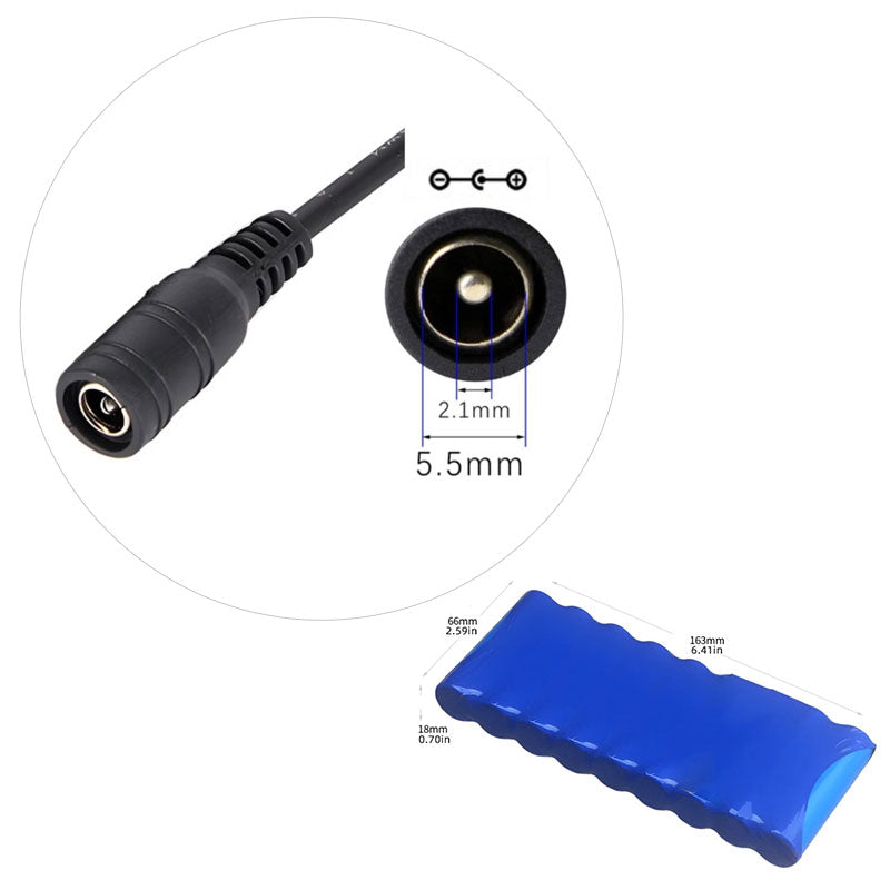 11,1 V 7,8 Ah Li-ion-akku (3S3P 18650) LED-valoihin/reitittimeen/tee-se-itse-projekteihin