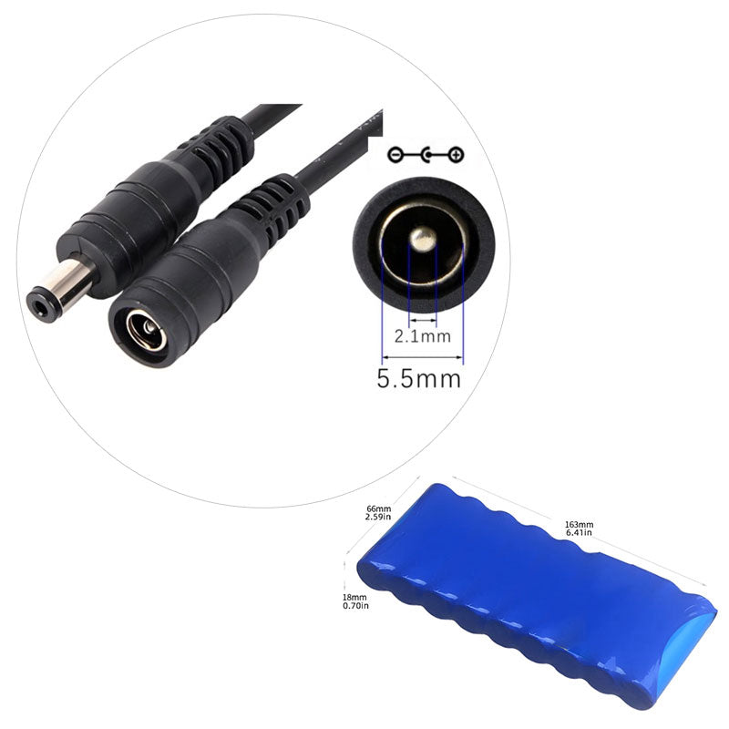11,1 V 7,8 Ah Li-ion-akku (3S3P 18650) LED-valoihin/reitittimeen/tee-se-itse-projekteihin