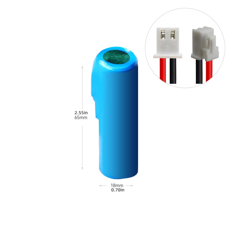 Li-ion 3.7V 2200-3200MAH 1P 18650 Lithiumbatterijpakket met lijn draadconnector