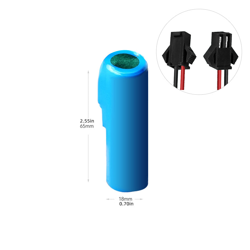 Li-ion 3.7V 2200-3200MAH 1P 18650 Lithiumbatterijpakket met lijn draadconnector