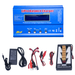 B6 Mini Professionel Balancer/aflader med Strømforsyning til 1S-6S LiPo LiIon Life NiCd NiMh Pb RC Batteri