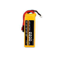 LiPo-batteripakke 25C 2200mAh 2S 7,4V med T-plugg/XT60 for RC-bil, båt, lastebil, helikopter, fly