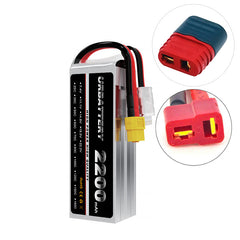 Akumulator LiPo 2200mAh 6S 22.2V 70C z wtykiem XT60 do helikopterów klasy 500 i wyścigów FPV